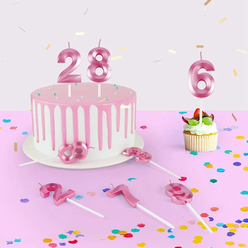 Décoration gâteau bougie 3D | Premium Celebration