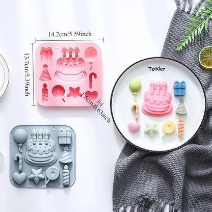 2 moules à gâteau pour déco | Silicone Premium
