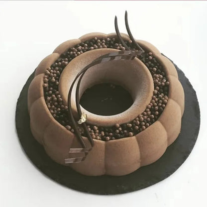 Moule gâteau cheminée fleur | Silicone antiadhésif