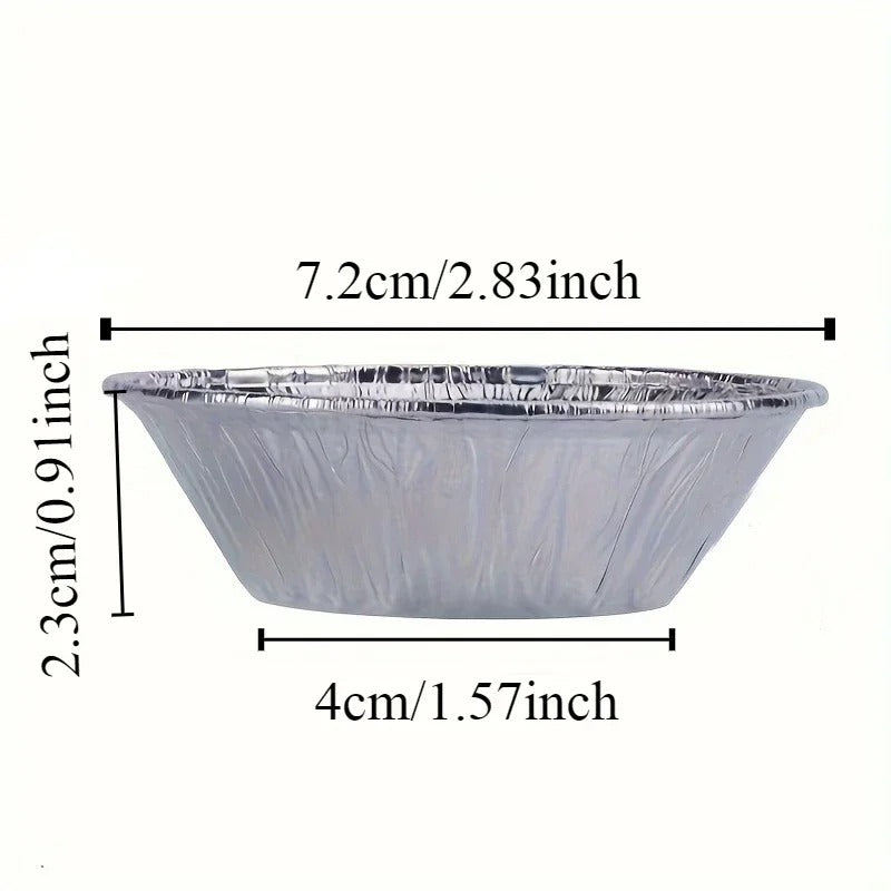 Mini moules à tarte en aluminium | Pack de 100 jetables