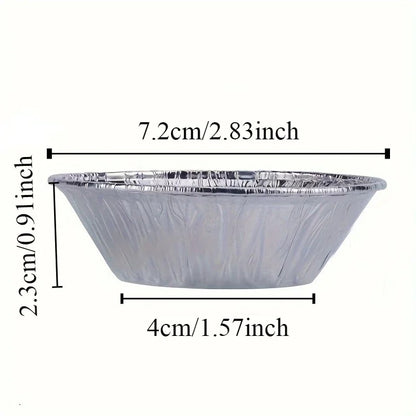 Mini moules à tarte en aluminium | Pack de 100 jetables