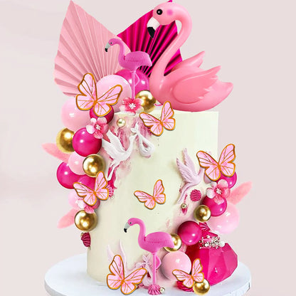 Décoration de gâteau Flamingo | Tropical Paradise