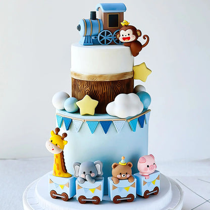 Décoration gâteau train animaux | FestiMagic