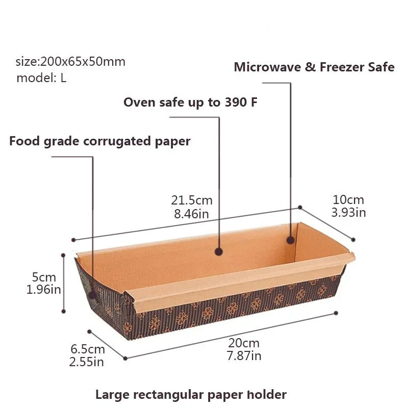 Moule à pain jetable | Écologique Kraft