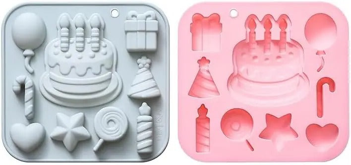 2 moules à gâteau pour déco | Silicone Premium