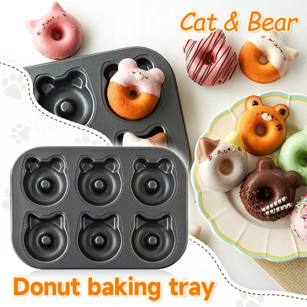 Moule à donuts chat et oursons | Kawaï Fun