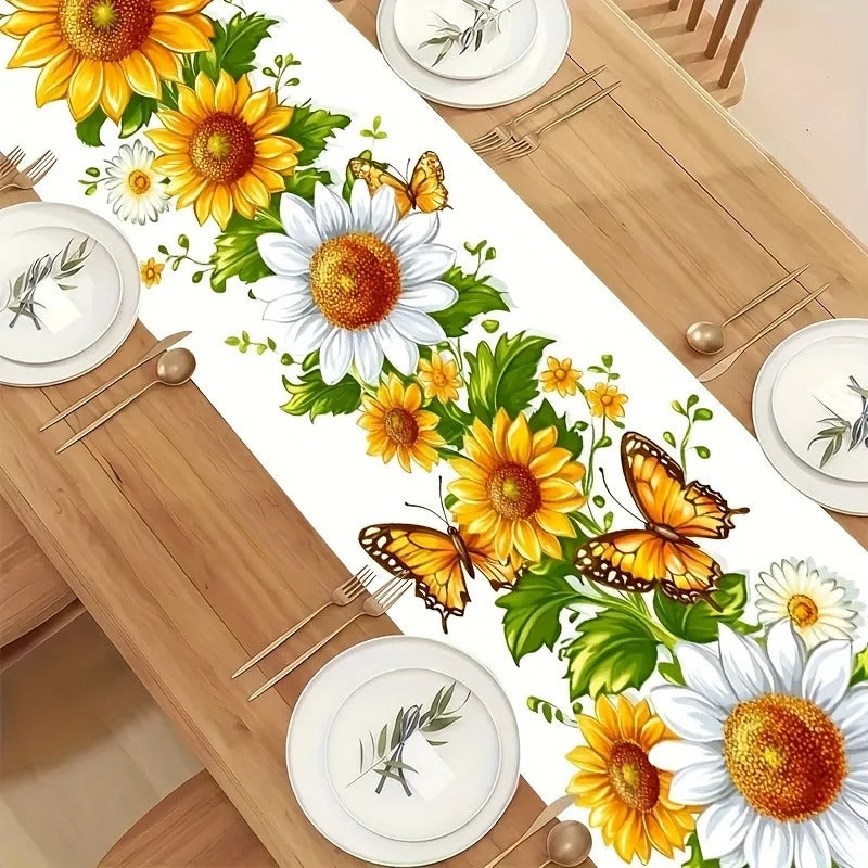 chemin de table d'été | Tournesol Imperméable