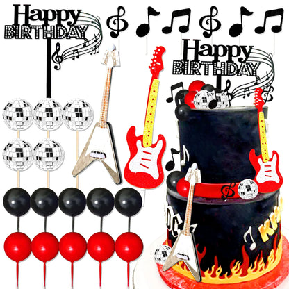 Décoration gâteau musical | Rock | RockStar