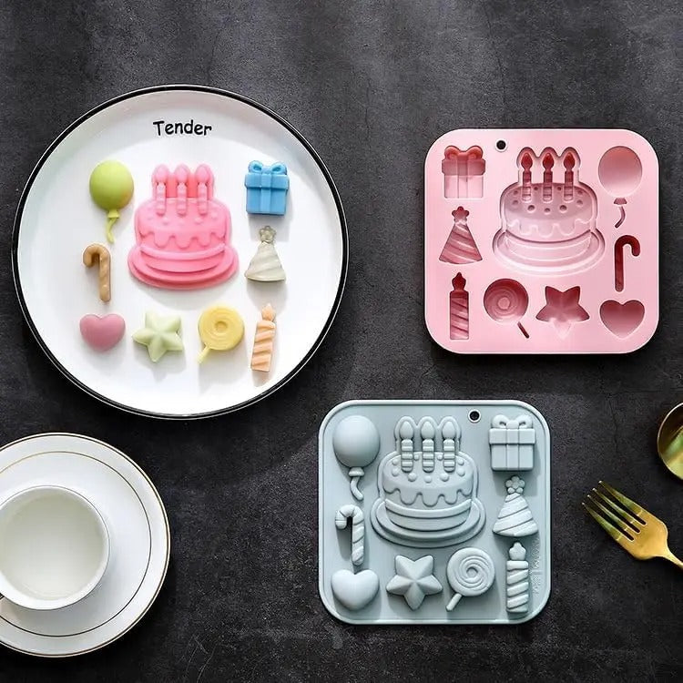 2 moules à gâteau pour déco | Silicone Premium