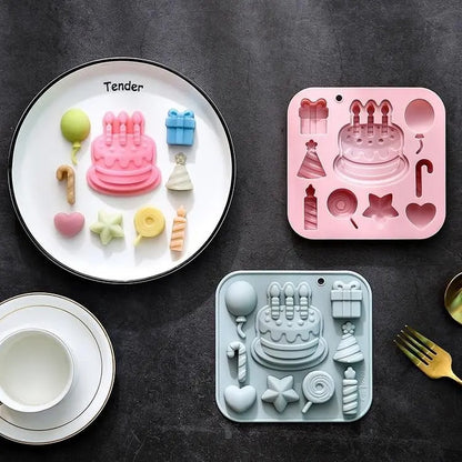 2 moules à gâteau pour déco | Silicone Premium