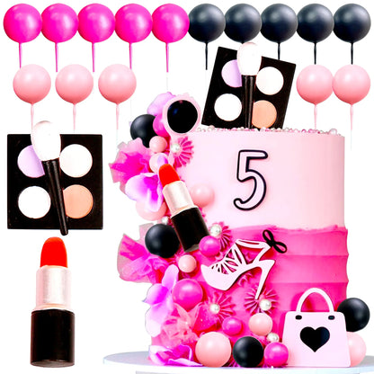 Décoration gâteau glamour | maquillage | Étincelant