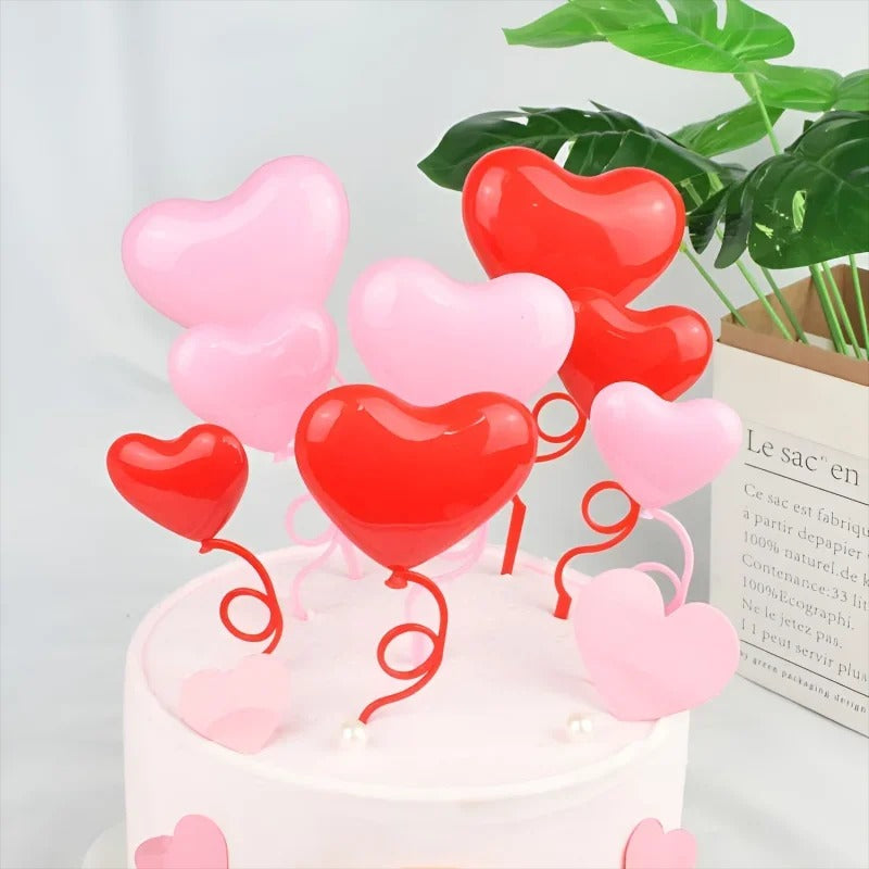 Décoration gateau ballon coeur | MagicPâtiss
