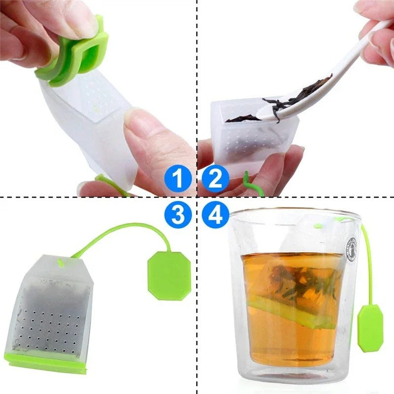 Sachet infuseur à thé en silicone réutilisable | EcoBrew