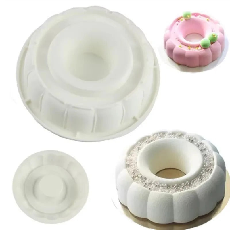 Moule gâteau cheminée fleur | Silicone antiadhésif