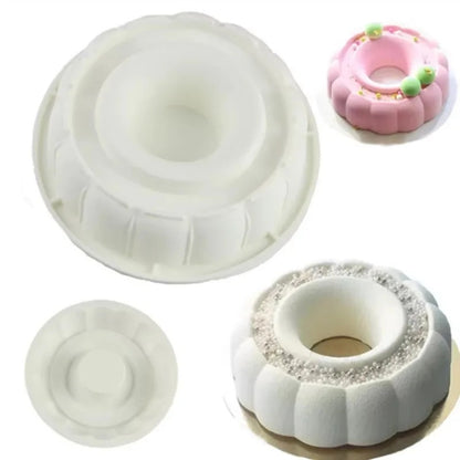 Moule gâteau cheminée fleur | Silicone antiadhésif
