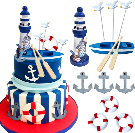 Décoration de gâteau nautique | Effet Pro Marin