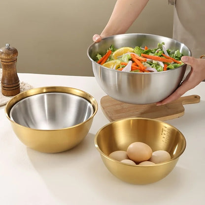 Cul de poule | Set 3 pièces inox professionnel