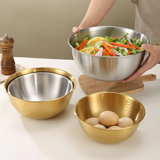 Cul de poule | Set 3 pièces inox professionnel