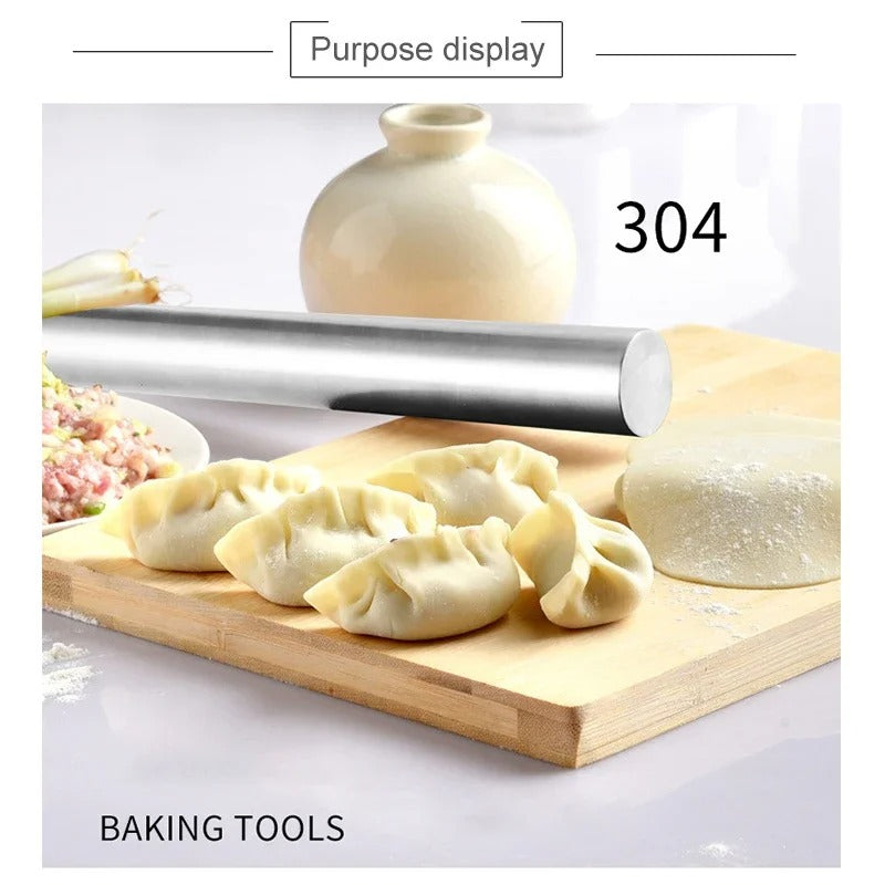 Rouleau à pâtisserie | Acier Inoxydable Antiadhésif