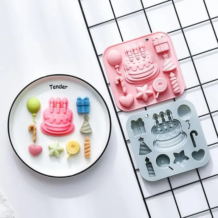 2 moules à gâteau pour déco | Silicone Premium