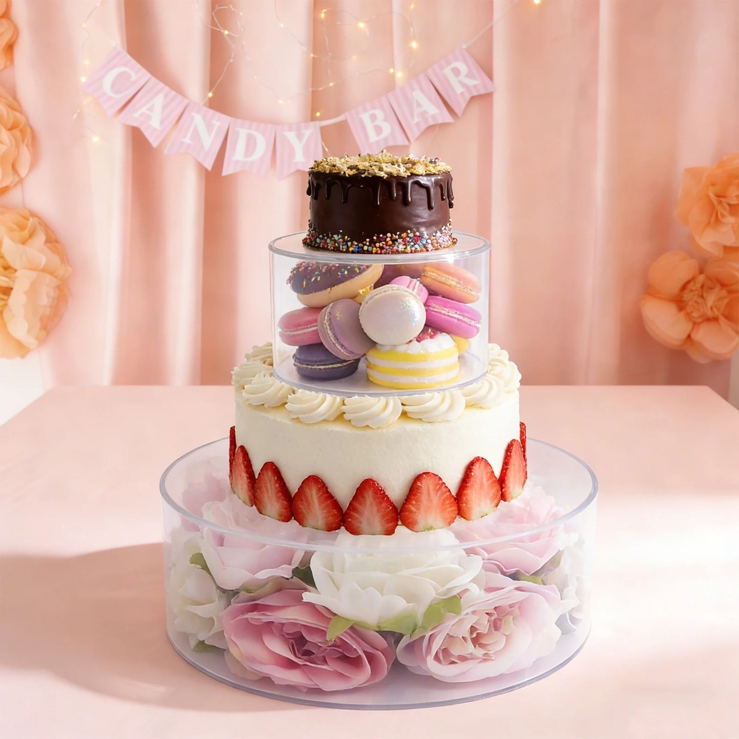 Support à gâteau | Transparent Professionnel