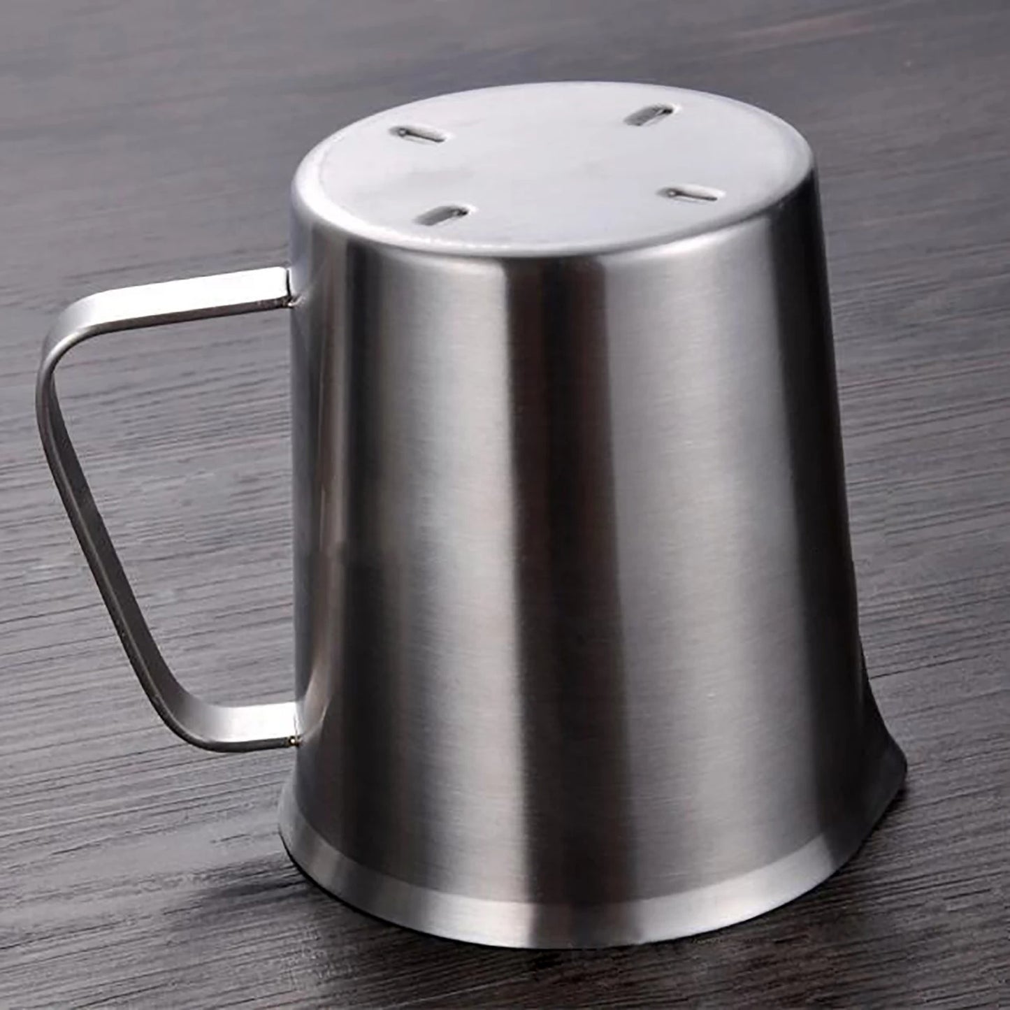 tasse mesureur inox 1000ml | Double échelle ML OZ