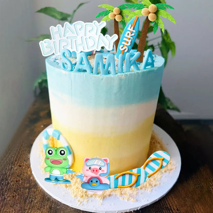 Décoration gâteau plage | Tropical Paradise