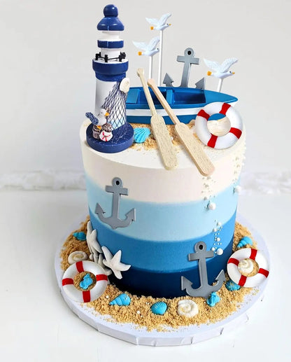 Décoration de gâteau nautique | Effet Pro Marin