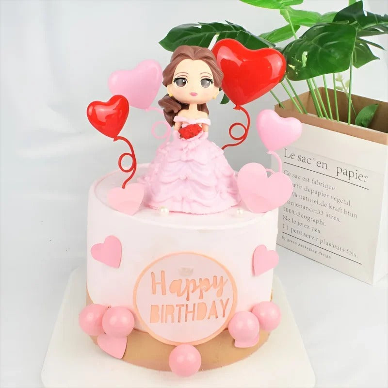 Décoration gateau ballon coeur | MagicPâtiss
