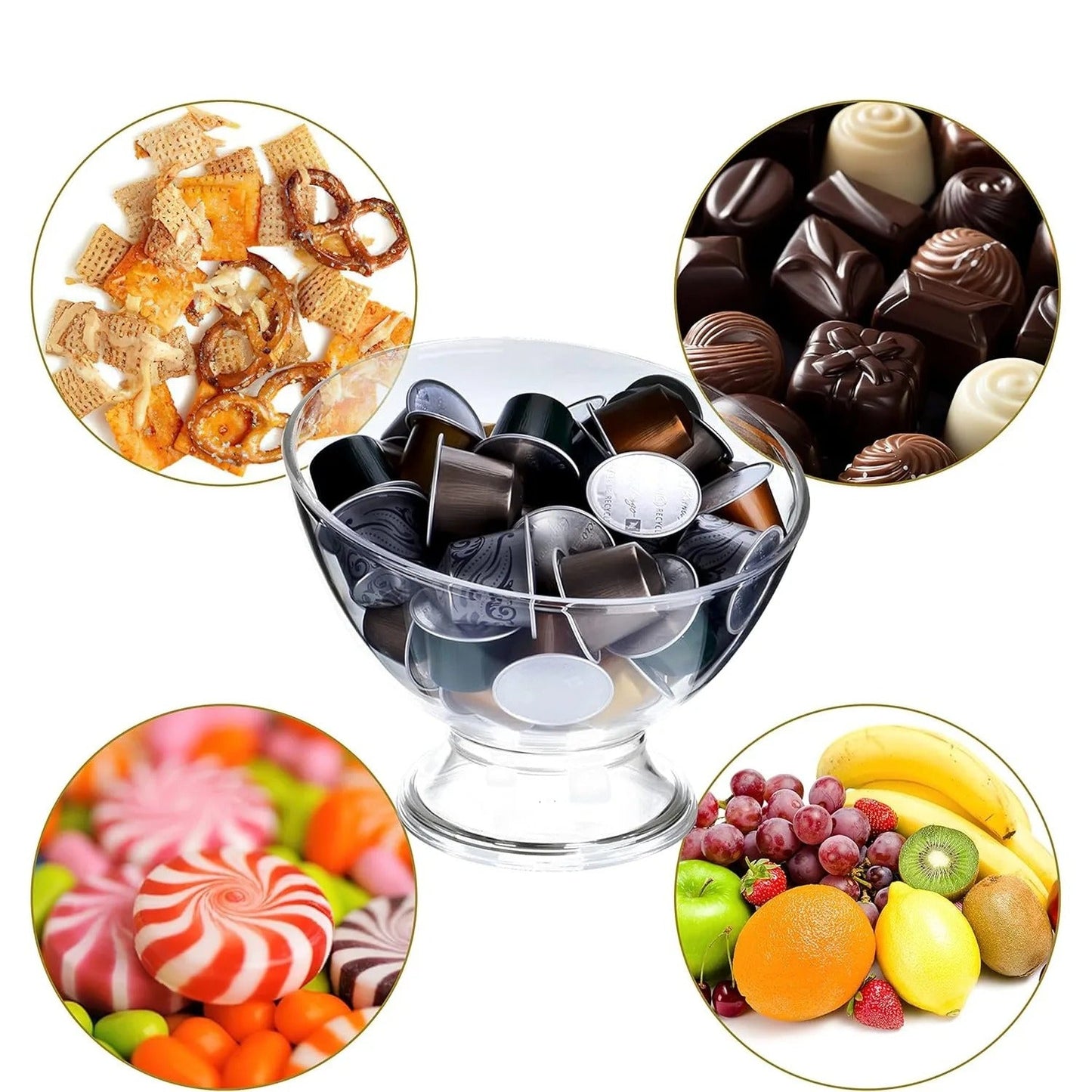 Boite a cafe-capsule | Design Transparent 40 Capsules