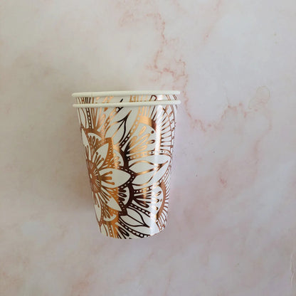 Vaisselle jetable estampillée or | Élégance Fête