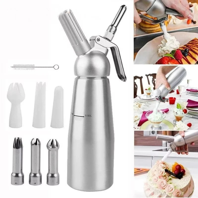 Distributeur crème fouettée | Professionnel 500ml Alu