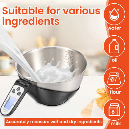 balance cuisine avec bol | Precision 5kg