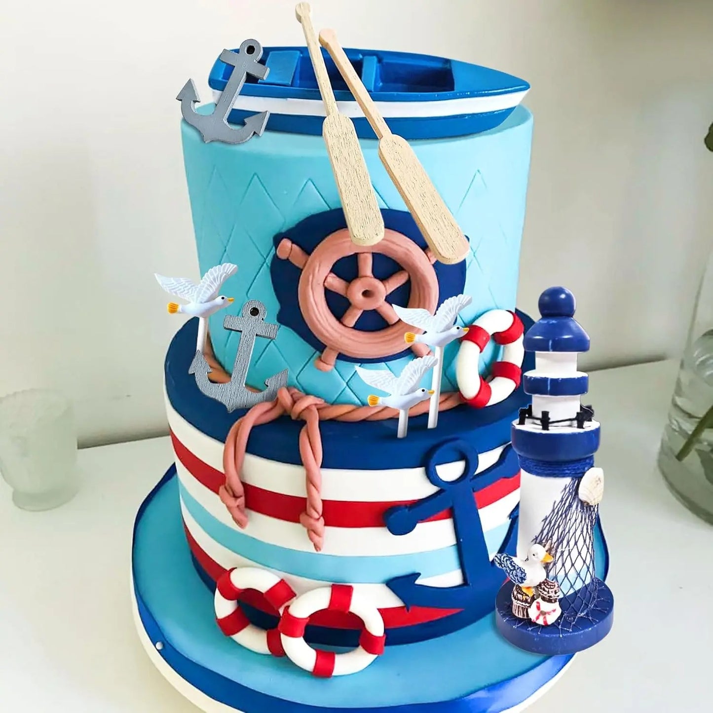 Décoration de gâteau nautique | Effet Pro Marin