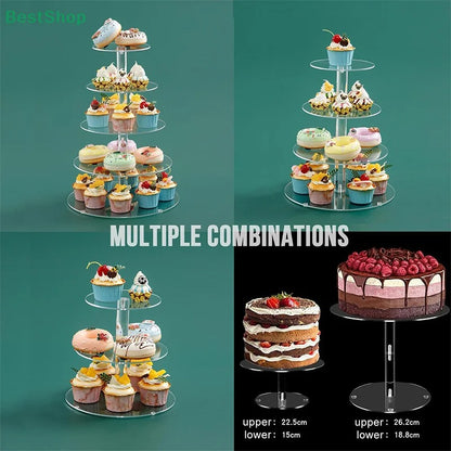 Support à cupcake | Transparent Multi-niveaux