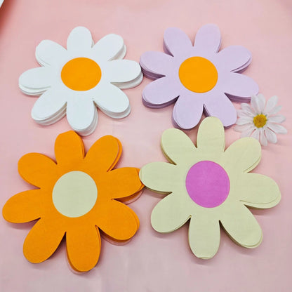 Serviette en papier florale | Élégance