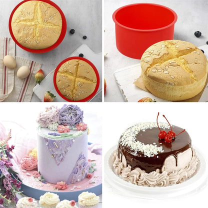 Moules à muffin rond | Silicone réutilisable lot de 5