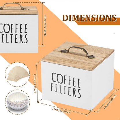 Porte filtre à café | Bois 100 filtres