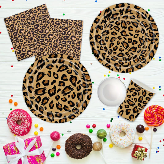 Ensemble vaisselle guépard | Jungle Party