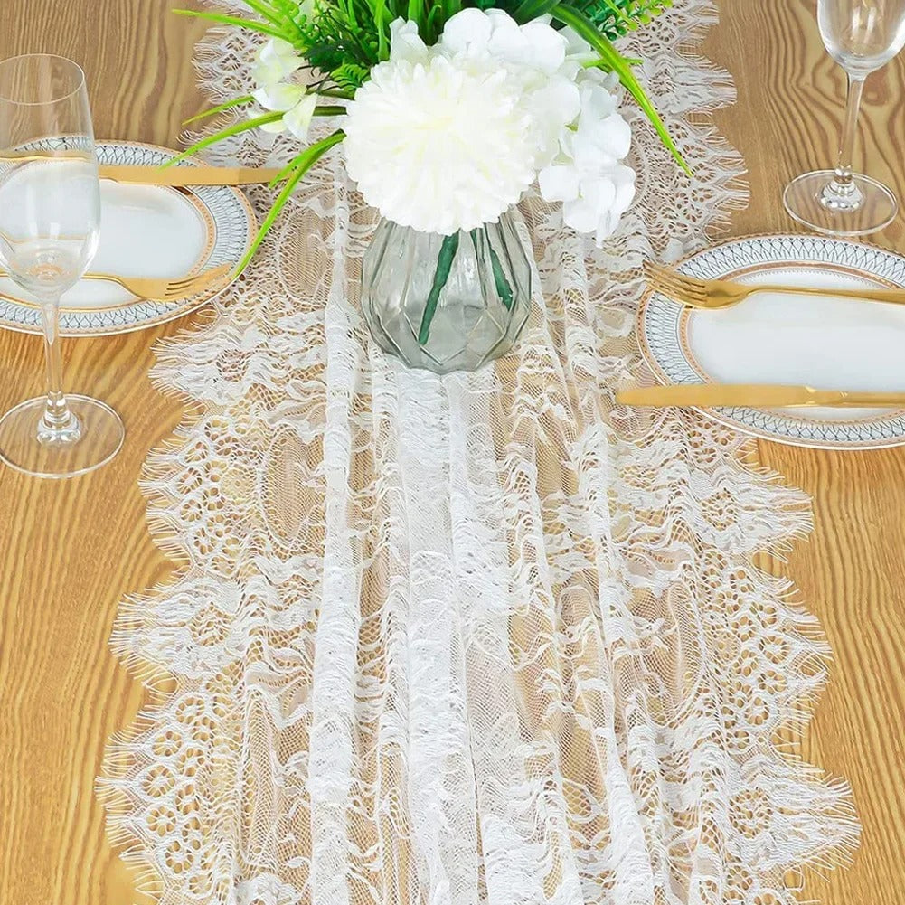chemin de table en dentelle | Florale 300cm
