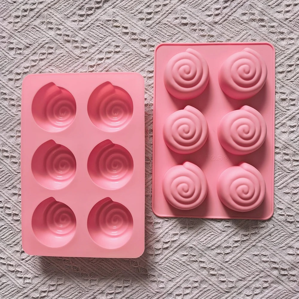 Moule à cupcake escargot | Silicone 6 cavités