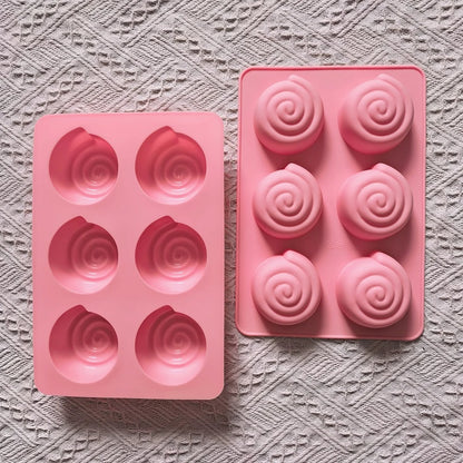 Moule à cupcake escargot | Silicone 6 cavités