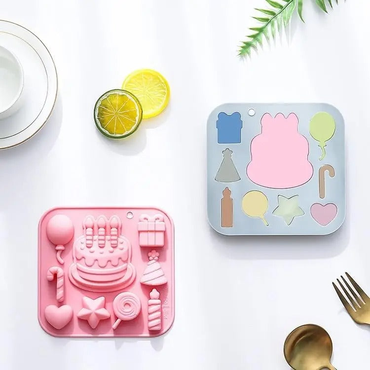 2 moules à gâteau pour déco | Silicone Premium