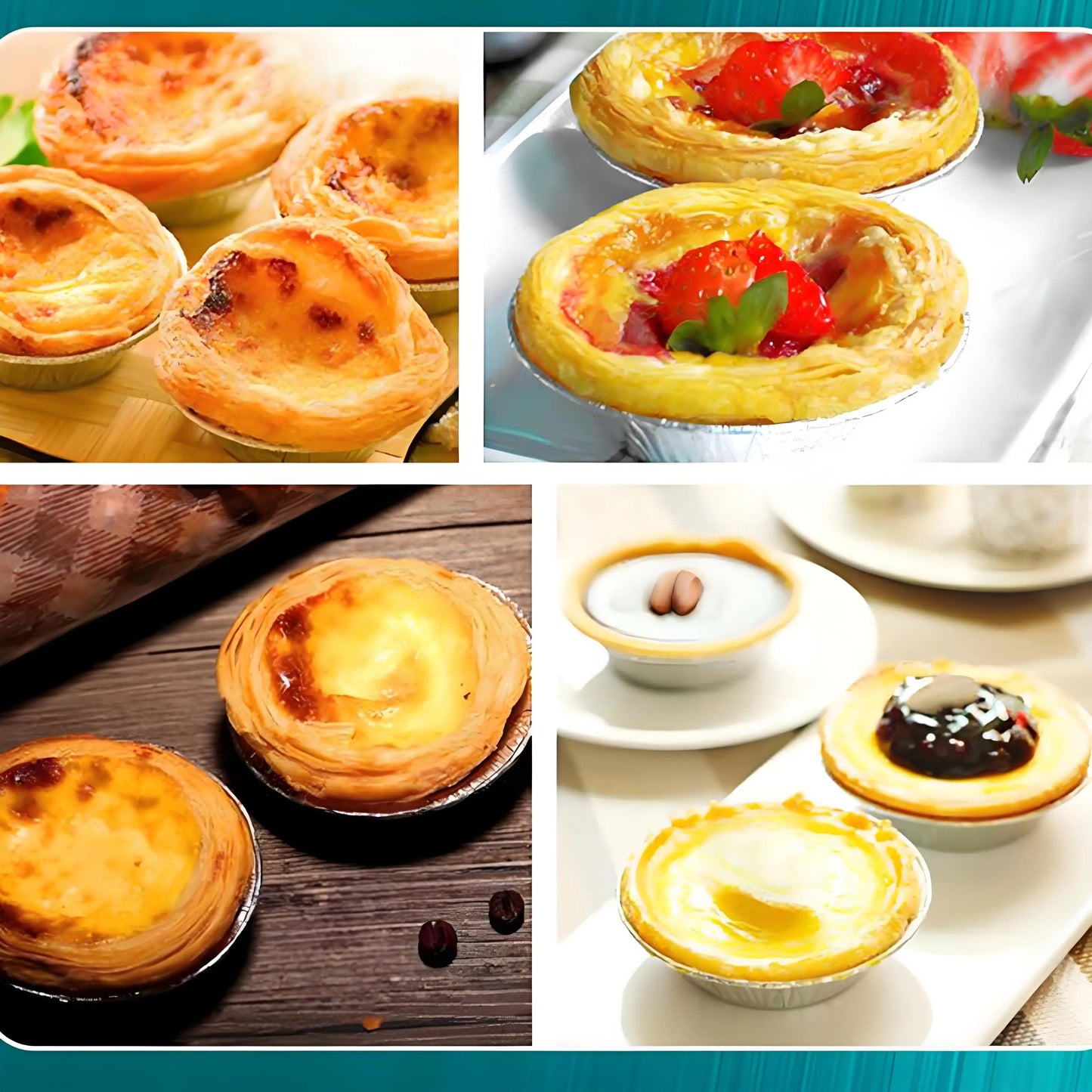 Mini moules à tarte en aluminium | Pack de 100 jetables