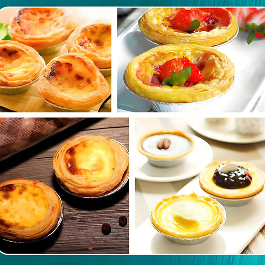 Mini moules à tarte en aluminium | Pack de 100 jetables