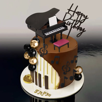 Décoration de gâteau musical | piano | Melodika