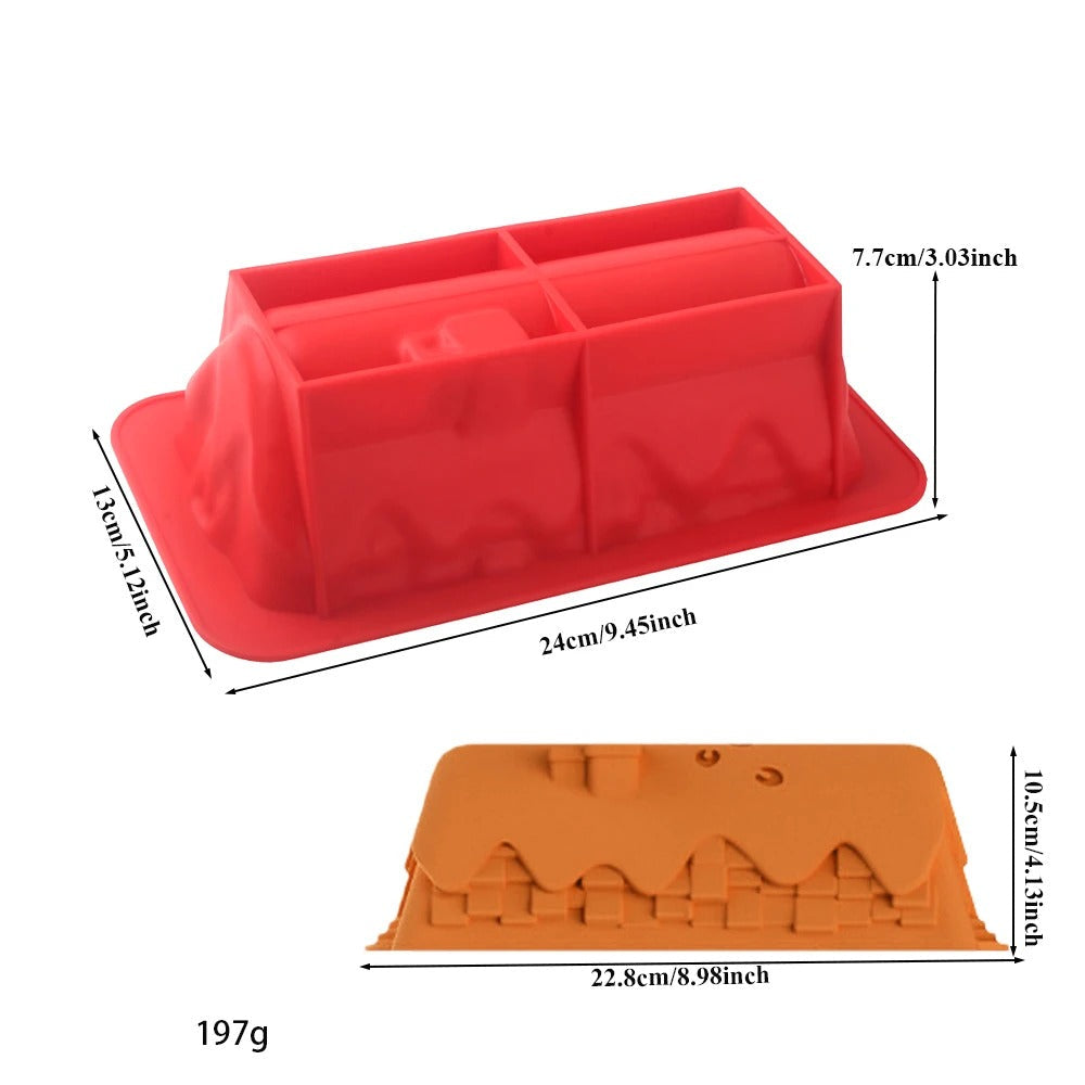 Moule à gâteau rectangle maison | SilicoHome