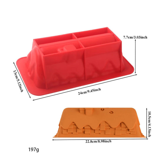 Moule à gâteau rectangle maison | SilicoHome