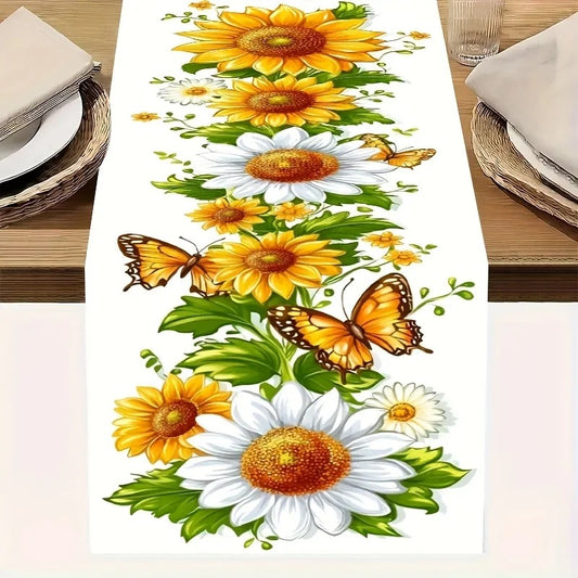 chemin de table d'été | Tournesol Imperméable