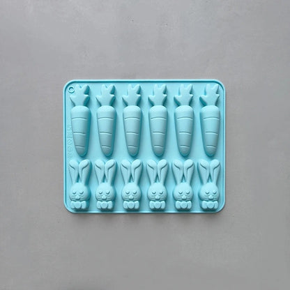 Moule carottes et lapins | SiliChoc